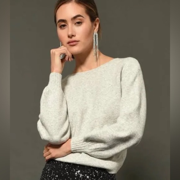 GREYLIN - Twist Back Sweater - light grey - small - Picture 2 of 8